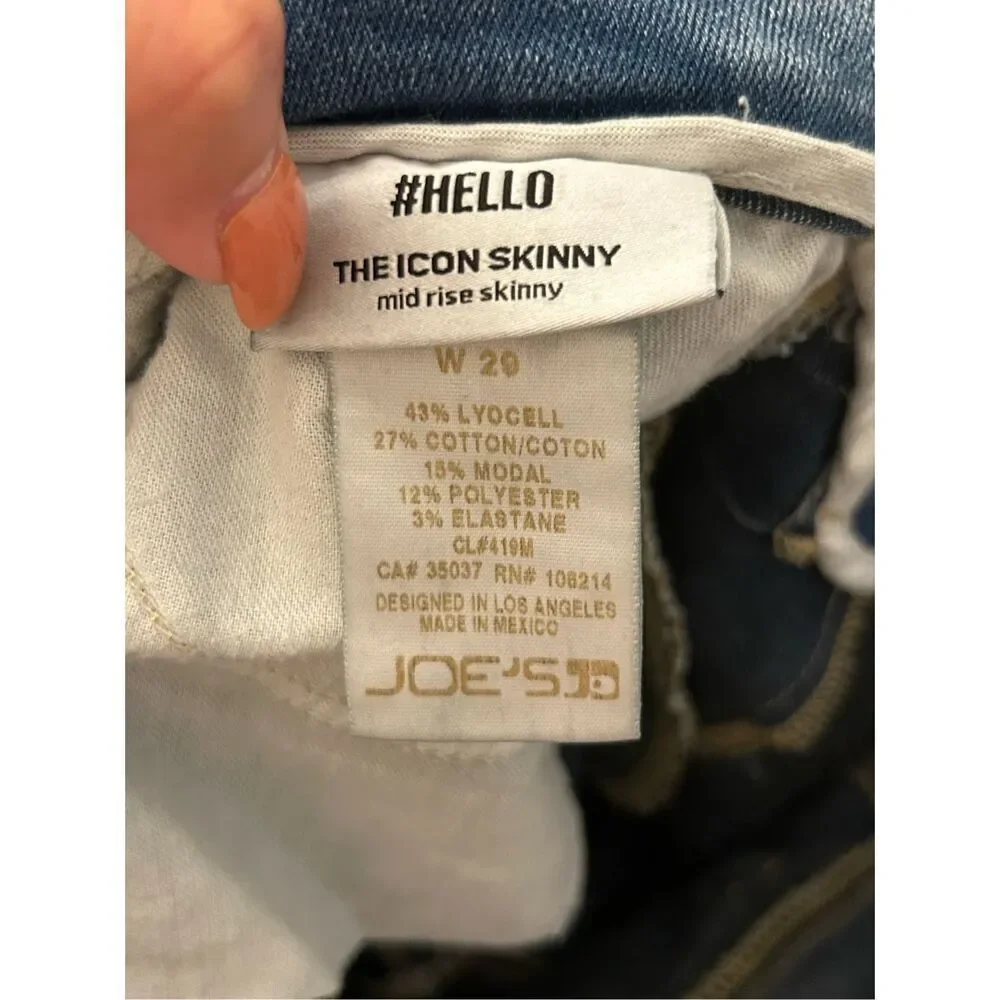 Joe's Jeans Icon Mid-Rise Skinny 28 GUC